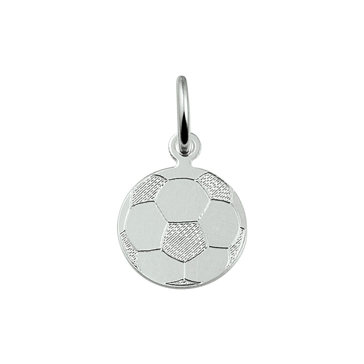 Anhänger Fußball silber weiß