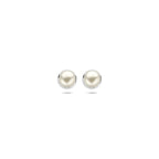 oorknoppen parel 7,5 mm zilver gerhodineerd