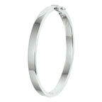 Armreifenscharnier massiv 6 mm Silber rhodiniert