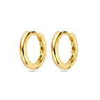 9k klapoorringen 13 mm 9K geel