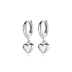 Klappcreolen Herz 18 mm rhodiniertes Silber