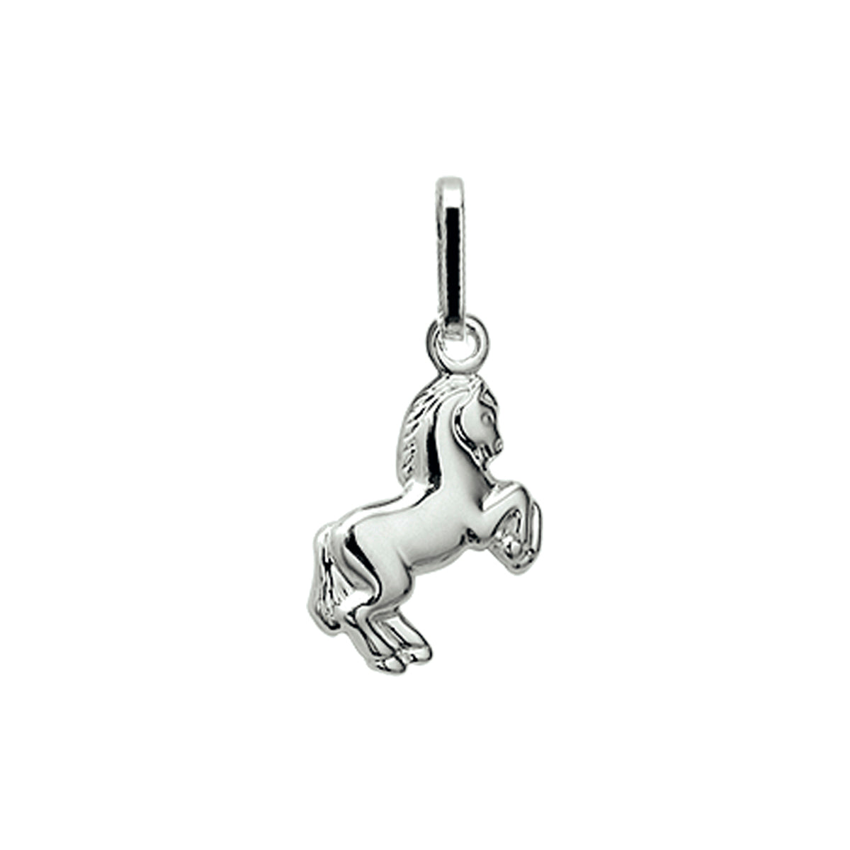 Anhänger Pferd silber weiß