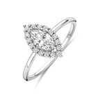Ring Zirkonia Silber rhodiniert