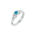 ring strass zilver wit