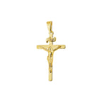 hanger kruis en corpus 24 mm 14K geelgoud