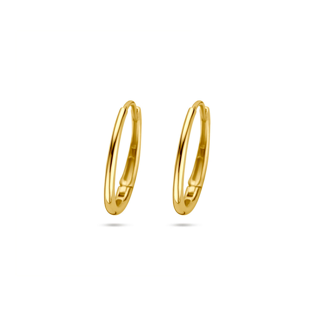 oorringen 18 mm 14K geelgoud