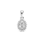 hanger zirkonia 17 mm zilver gerhodineerd