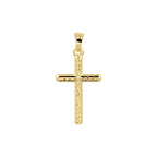 hanger kruis gediamanteerd 14K geelgoud