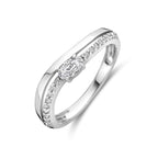 Ring Zirkonia 4,5 mm Silber rhodiniert