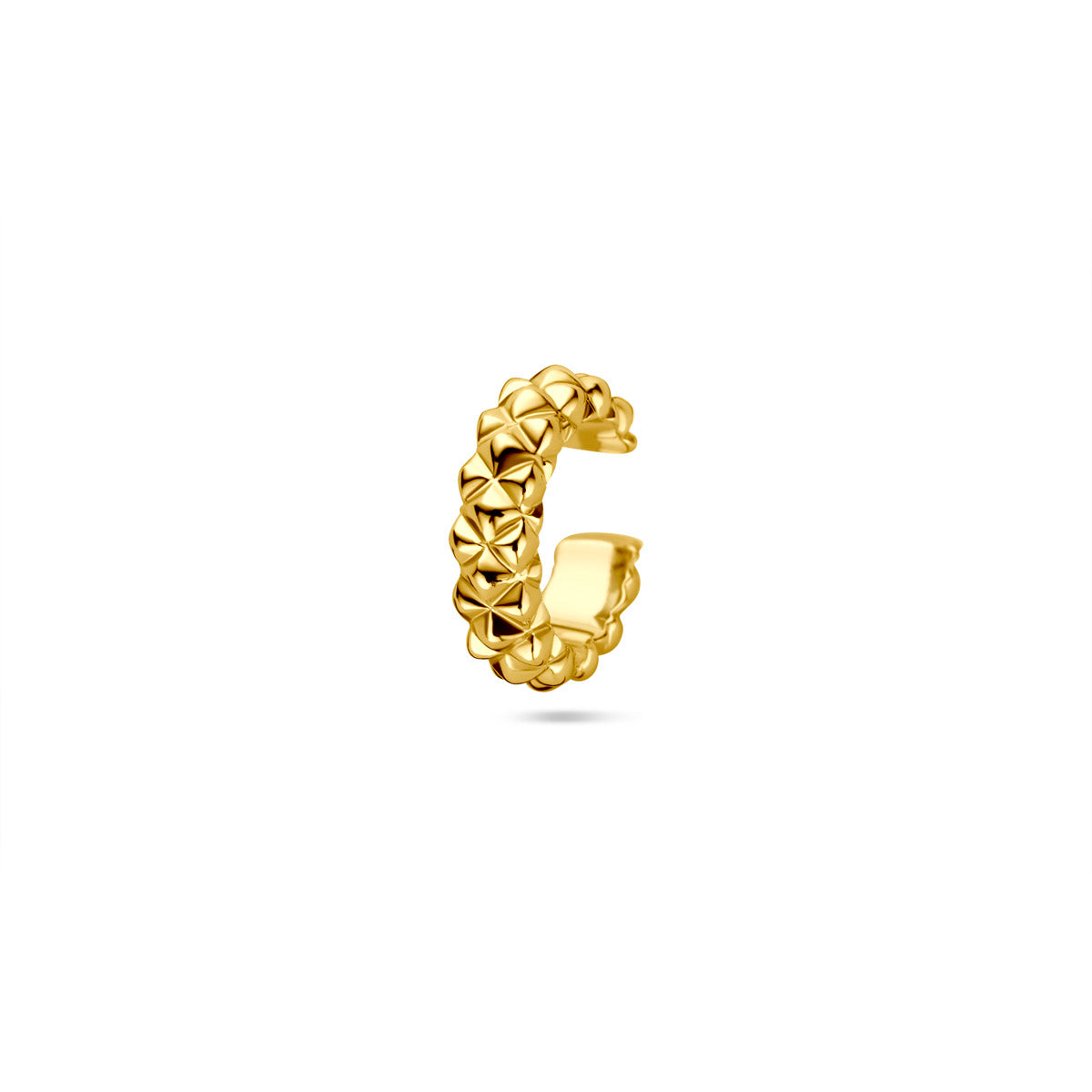 ear cuff 13 mm 1 micron zilver verguld (geel)