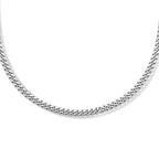Collier Ankerkette 6-seitig geschliffen oxi 5,0 mm Silber oxidiert
