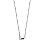 Kettenverschluss 3,0 mm 45 cm Silber rhodiniert