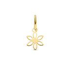 hanger bloem 6,5 mm 14K geelgoud