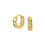 klapoorringen zilver verguld (geel)