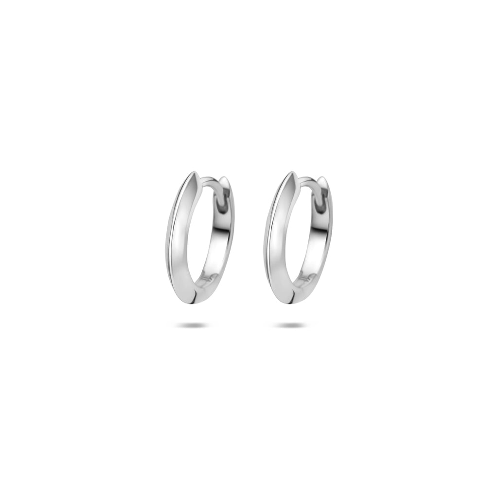 klapoorringen 13 mm zilver gerhodineerd