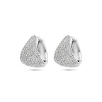 klapoorringen zirkonia 15 mm zilver gerhodineerd