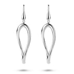 Ohrhänger mit französischem Haken, 65 mm, Sterlingsilber rhodiniert
