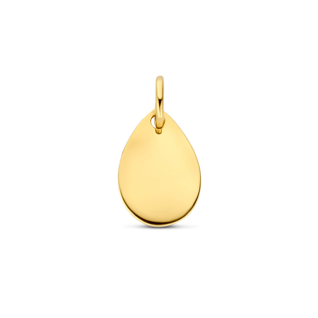 graveerhanger 10 mm 14K geelgoud
