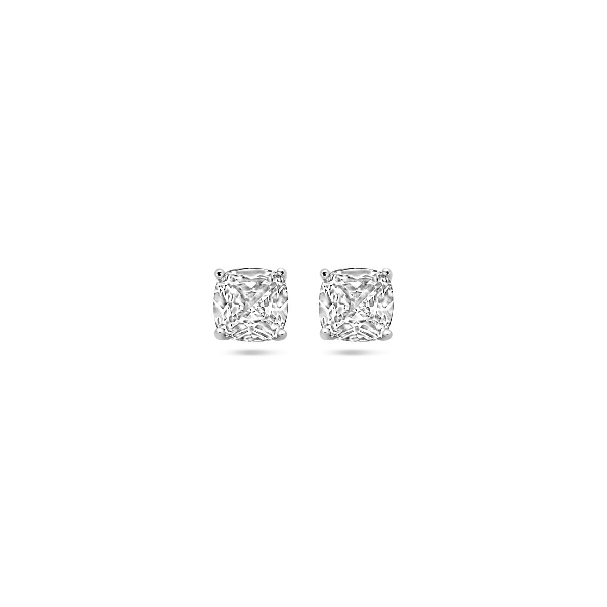 Ohrstecker Zirkonia Silber rhodiniert