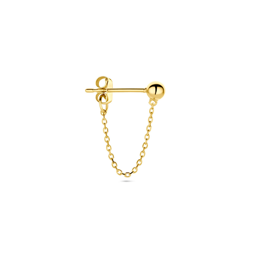 Ohrstecker Kugel pro Stück 14K Gelbgold