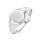 Gravurring oval Silber rhodiniert
