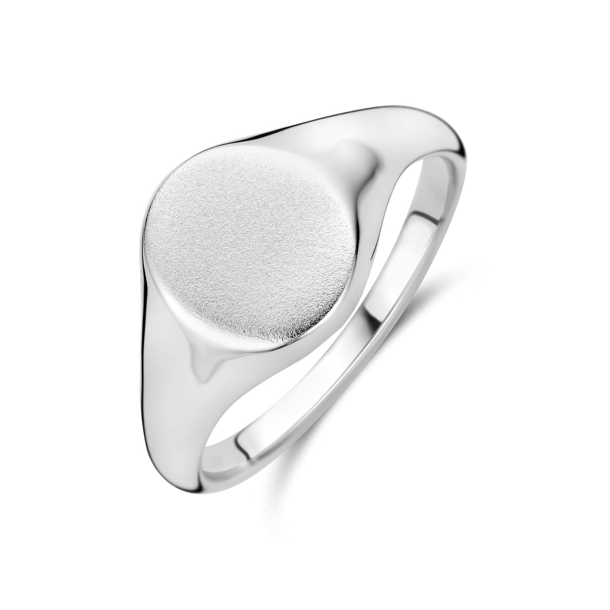 Gravurring oval Silber rhodiniert