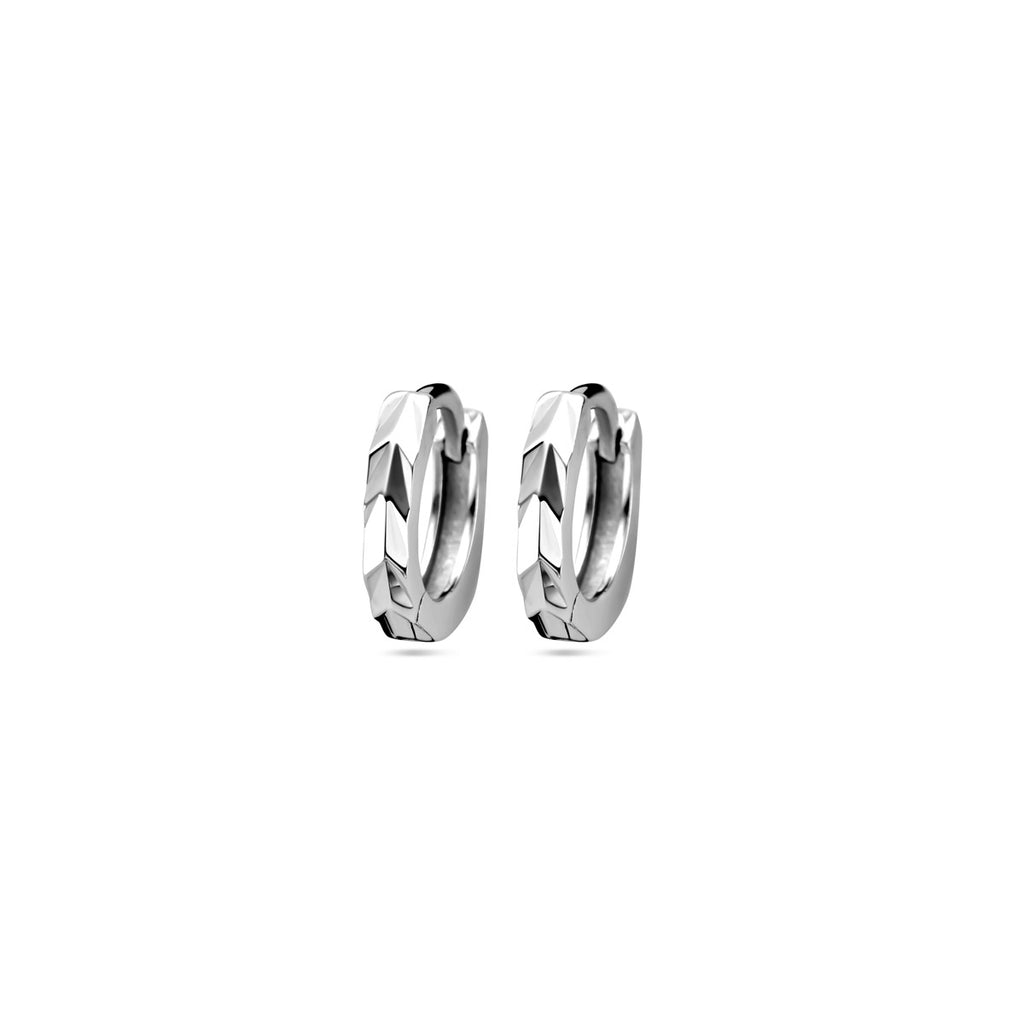 klapoorringen vlak 12 mm zilver gerhodineerd