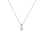 Halskette Zirkonia 41 + 4 cm Silber rhodiniert