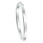 bangle scharnier 5 mm vlakke buis zilver wit