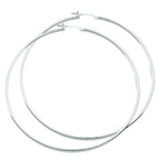 Ohrringe 2,5 mm Rundrohr silberweiß