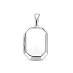 medaillon 16,5 mm zilver gerhodineerd