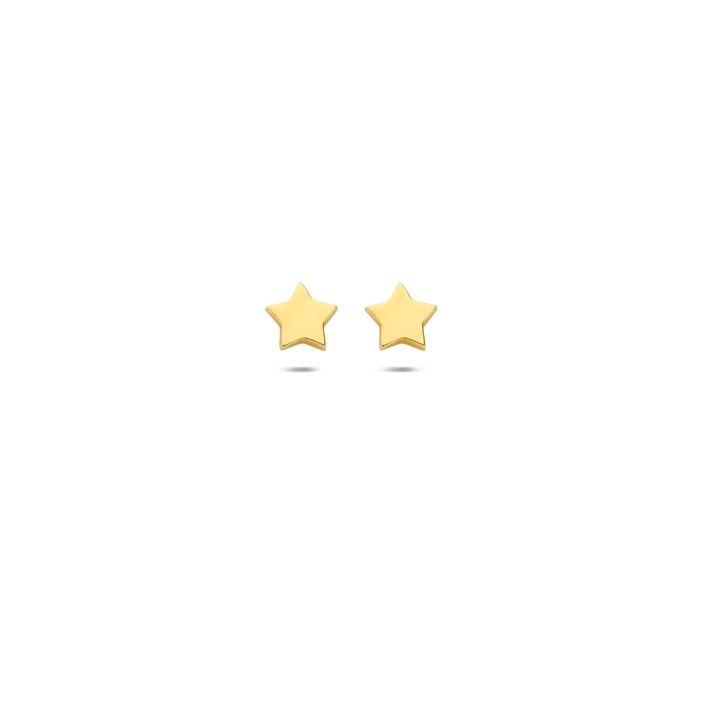 oorknoppen ster 14K geelgoud