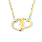Halskette Herzen 40 - 42 - 44 cm 14K Gelbgold