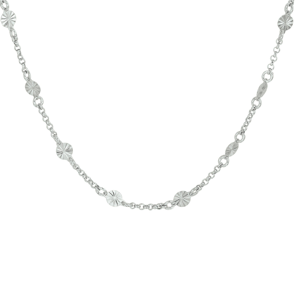 Halskette 4,2 mm 40 + 3 cm Silber rhodiniert