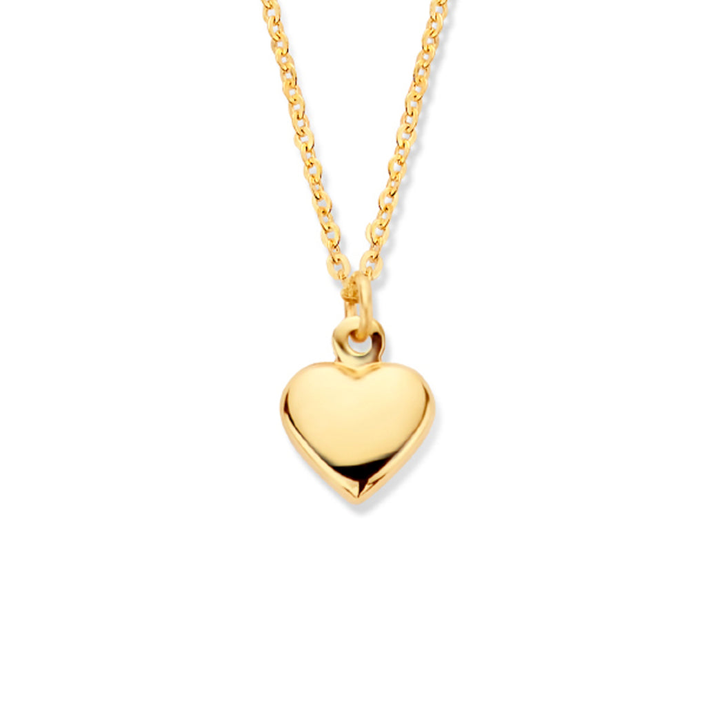 Halskette Herz 42 - 45 cm 14K Gelbgold
