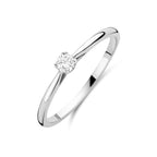 ring lab grown diamant 0.10ct h si 14K witgoud
