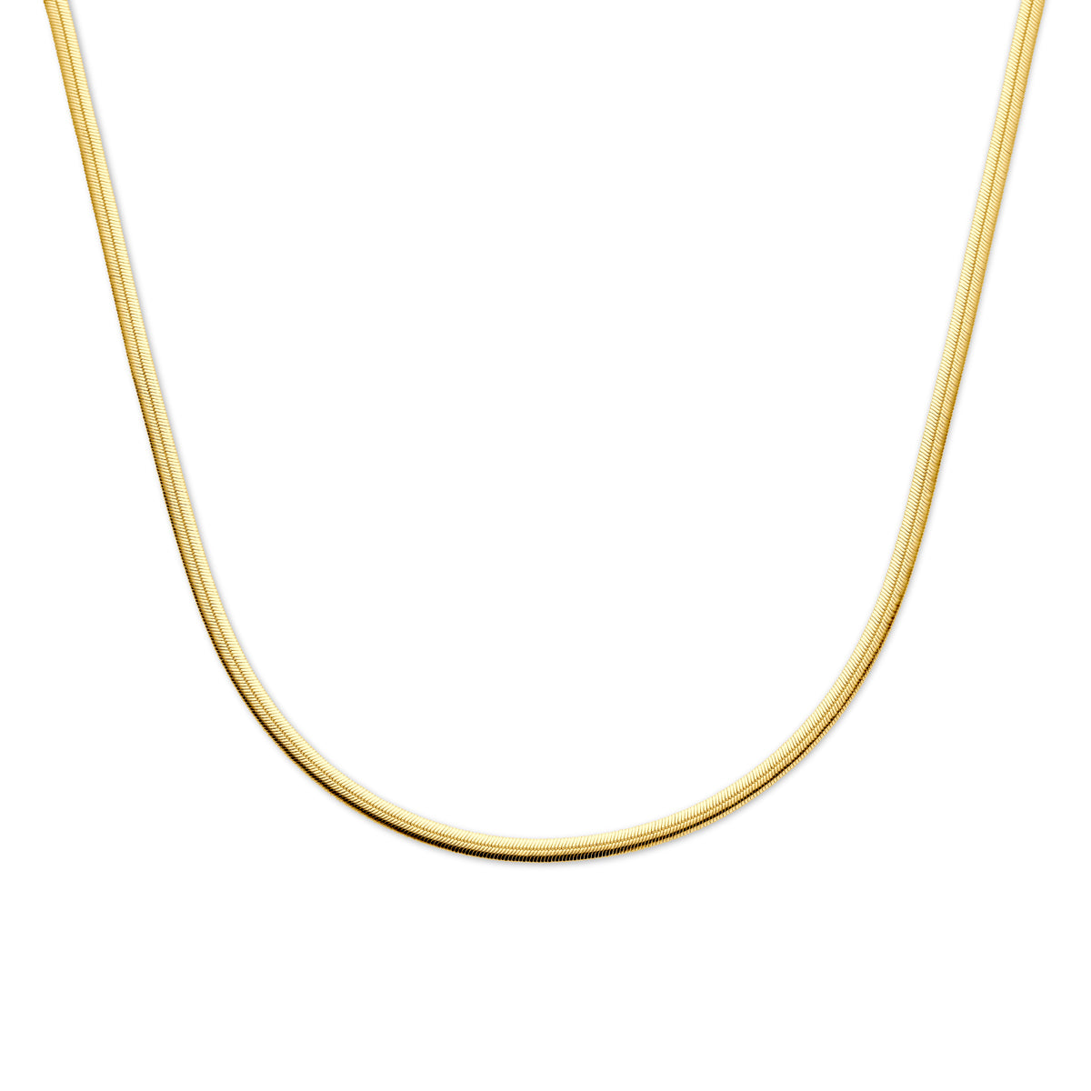 collier gourmette 4 mm 40 + 4 cm 3 micron zilver verguld (geel)