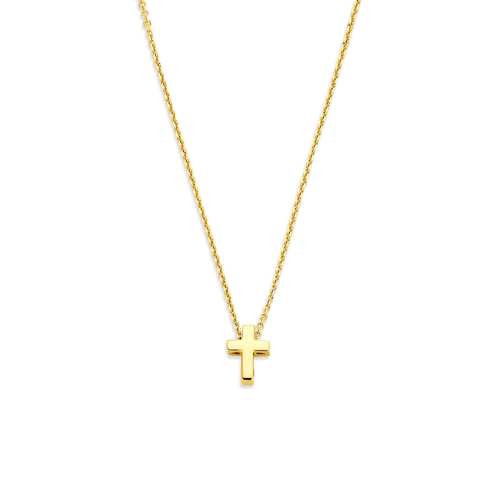 collier kruis 40 - 42 - 44 cm 14K geelgoud