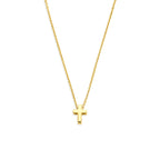 collier kruis 40 - 42 - 44 cm 14K geelgoud