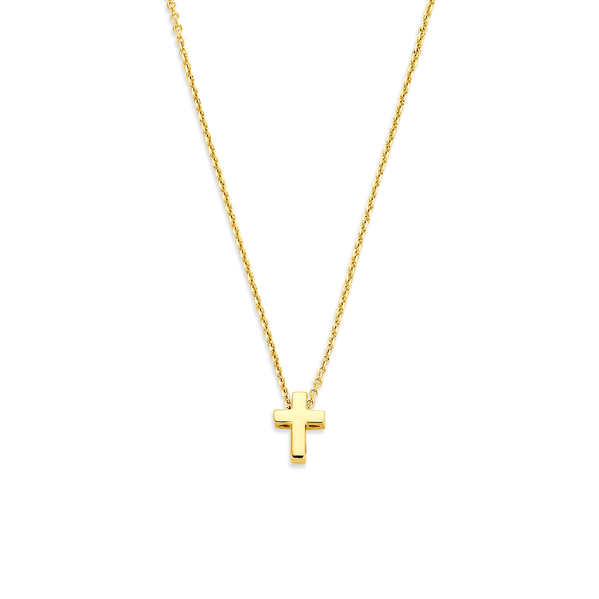 collier kruis 40 - 42 - 44 cm 14K geelgoud