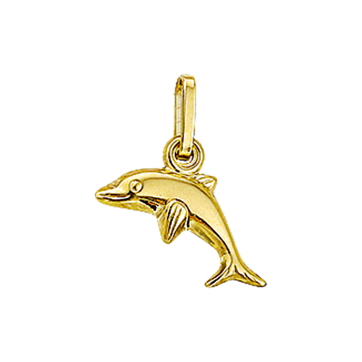 Anhänger Delphin 14K Gelbgold