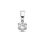 hanger zirkonia 9,5 mm 14K witgoud