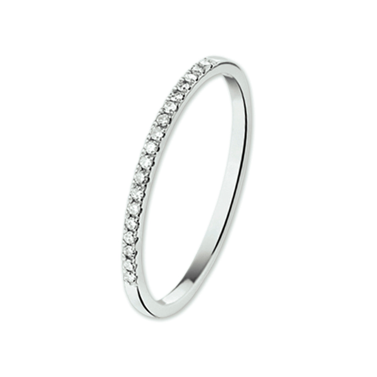 ring diamant 0.09ct h si 14K witgoud