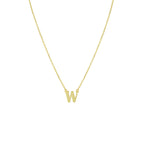 collier letter 40 - 42 - 44 cm 14K geelgoud