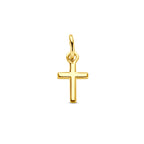 Anhänger Kreuz 14 mm 14K Gelbgold