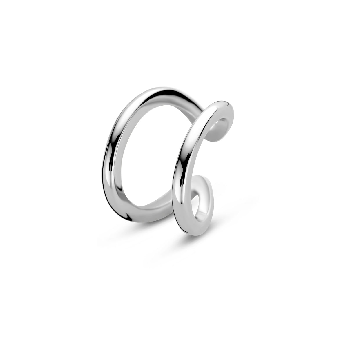 ear cuff 12 mm zilver gerhodineerd