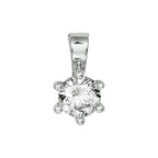 hanger zirkonia zilver gerhodineerd
