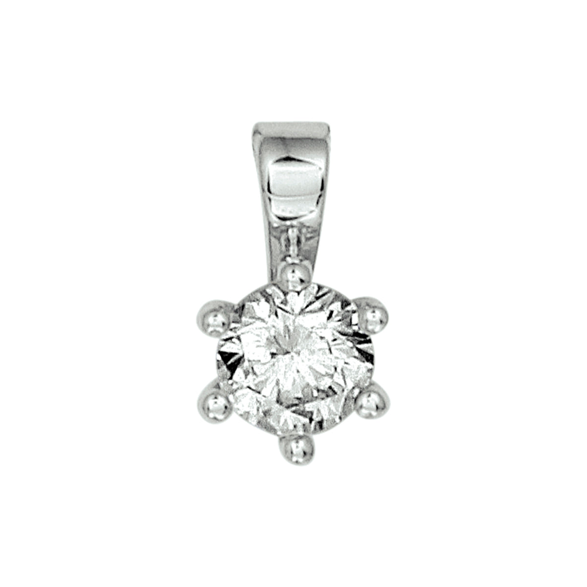 hanger zirkonia zilver gerhodineerd