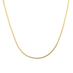 Kettenhalsband Panzerkette 2,6 mm 40 + 4 cm 3 Mikron vergoldet (gelb)