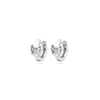 Klappohrringe Schmetterling 10,5 mm Silber rhodiniert